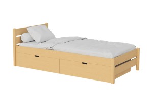 Кровать из массива Лотос 2 с ящиками